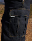 ALLOY CARGO PANTS RAW DENIM