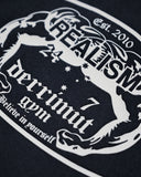 REALISM X DERRIMUT GYM OLD SCHOOL ECHO ZIP HOODIE BLACK