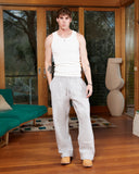 RADIANT SWEATPANTS OPEN LEG GREY MARLE