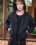 CORE BASICS ZIP HOODIE BLACK