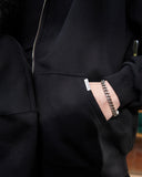 CORE BASICS ZIP HOODIE BLACK