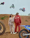 LEGACY ZIP HOODIE WASHED CARMINE