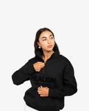 IDOL HALF ZIP SWEATER BLACK