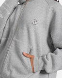 RADIANT ZIP HOODIE GREY MARLE