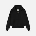 GLIMMER LOGO ZIP HOODIE V2 BLACK