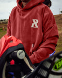 LEGACY HOODIE WASHED CARMINE