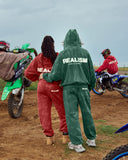 LEGACY ZIP HOODIE WASHED MOSS