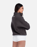 IDOL HALF ZIP SWEATER ASPHALT