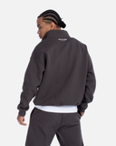 IDOL HALF ZIP SWEATER ASPHALT