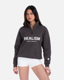 IDOL HALF ZIP SWEATER ASPHALT