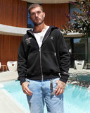 HALO ZIP HOODIE BLACK