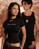 SCRIPT BABY TEE BLACK