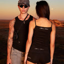 SCRIPT FOLDOVER SHORTS BLACK