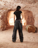 SCRIPT BABY TEE BLACK