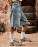 VIVANT DENIM SHORTS WASHED BLUE