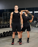 REALISM X DERRIMUT GYM R+D GYM SHORTS BLACK