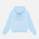 REALISM X DERRIMUT GYM OLD SCHOOL ECHO ZIP HOODIE BABY BLUE