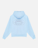 REALISM X DERRIMUT GYM OLD SCHOOL ECHO ZIP HOODIE BABY BLUE