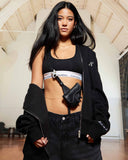 HALO ZIP HOODIE BLACK