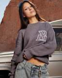 VIVANT KNIT SWEATER CHARCOAL