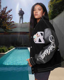 HOMECOMING VARSITY JACKET BLACK