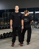 REALISM X DERRIMUT GYM OLD SCHOOL TEE BLACK