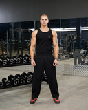 REALISM X DERRIMUT GYM R+D RIBBED TANK TOP BLACK