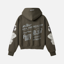 RL3 ZIP HOODIE WALNUT