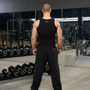 REALISM X DERRIMUT GYM R+D RIBBED TANK TOP BLACK