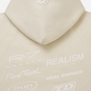R SPEED ZIP HOODIE WASHED TAUPE