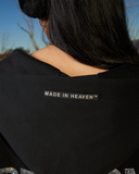 GLIMMER LOGO ZIP HOODIE BLACK