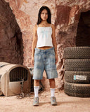 VIVANT DENIM SHORTS WASHED BLUE