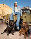 VIVANT KNIT ZIP HOODIE POWDER BLUE