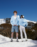 GLIMMER LOGO ZIP HOODIE POWDER BLUE