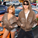 RL3 ZIP HOODIE WALNUT