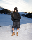 GLIMMER LOGO HOODIE BLACK ICE