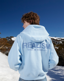 GLIMMER LOGO ZIP HOODIE POWDER BLUE