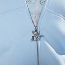 GLIMMER LOGO ZIP HOODIE POWDER BLUE