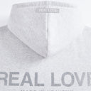 REAL LOVE ZIP HOODIE SNOW MARLE