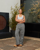 HEAVEN LOGO SWEATPANTS OPEN LEG COOL GREY