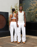 HEAVEN LOGO SWEATPANTS OPEN LEG SNOW MARLE