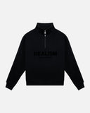 IDOL HALF ZIP SWEATER BLACK