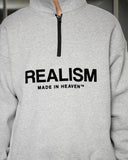 ELITE HALF ZIP SWEATER CLOUD GREY