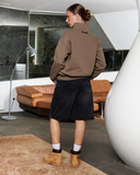 ELITE HALF ZIP SWEATER TAUPE