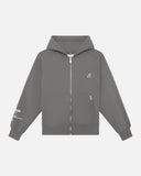 RADIANT ZIP HOODIE COOL GREY