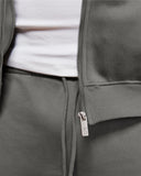 CORE BASICS ZIP HOODIE COOL GREY