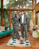 CORE BASICS ZIP HOODIE COOL GREY