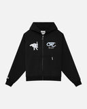 APOLLO ZIP HOODIE BLACK
