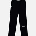 HEAVEN LOGO SWEATPANTS OPEN LEG BLACK