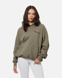 HEAVEN LOGO REFLECTIVE HOODIE CEMENT